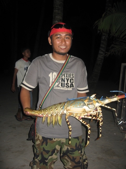Hand caught rock lobster, Boracay, Phillipines. | EAT LAB